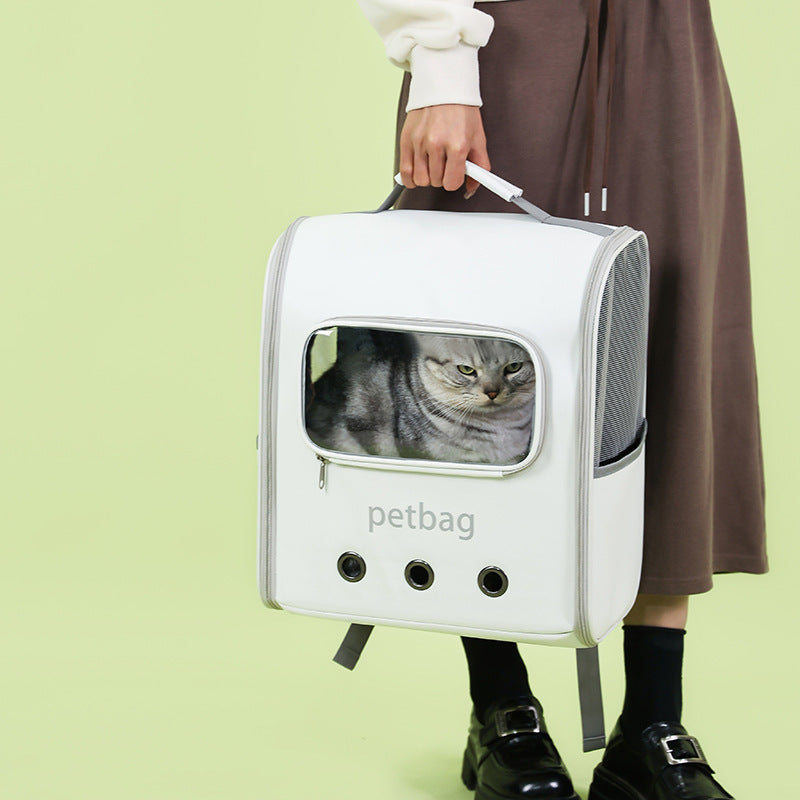 Portable Cat Backpack Transparent Window