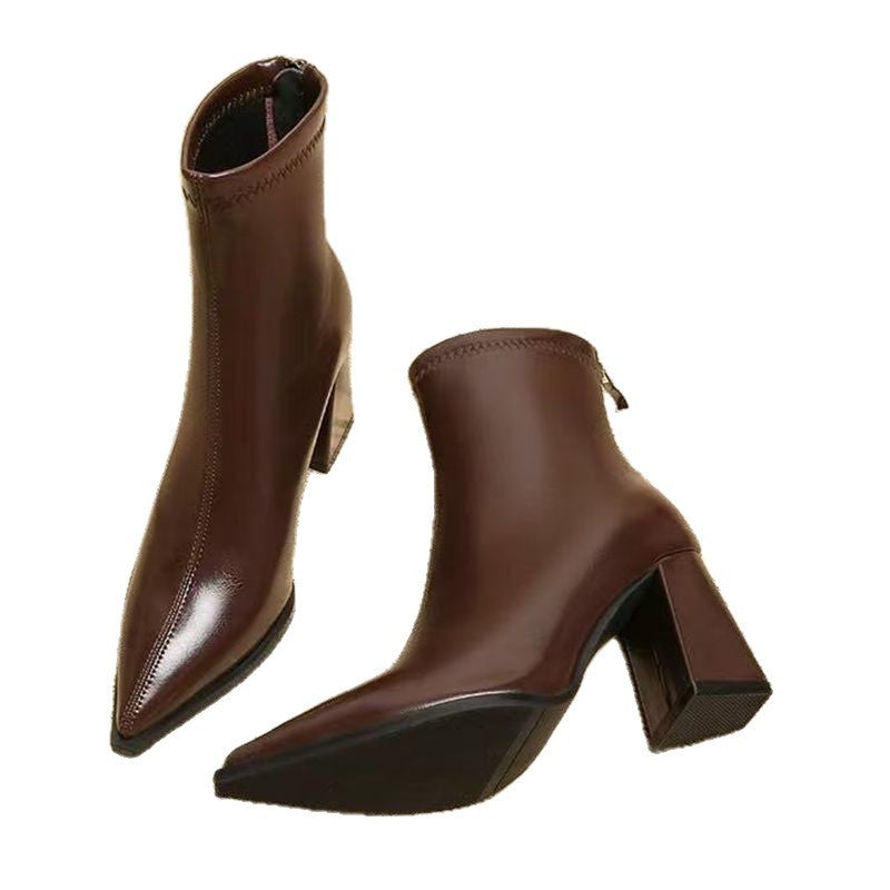 Graceful High Heel Martin Boots