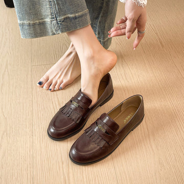 Round Toe Women's Loafers